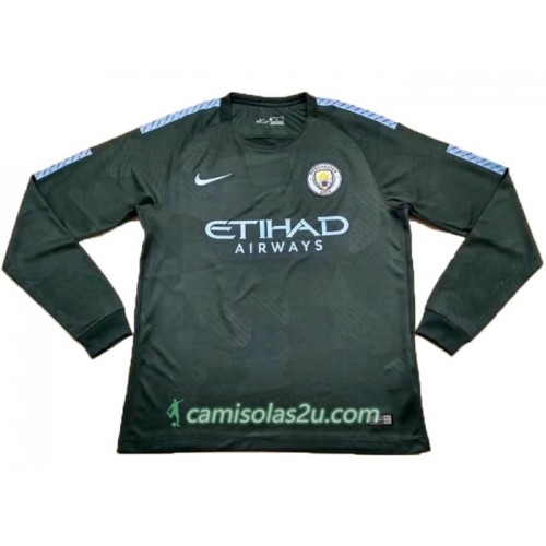 Camisolas de Futebol Manchester City Equipamento 3ª 2017/18 Manga Comprida Camisolas de Futebol Manchester City Equipamento 3ª 2017/18 Manga Comprida